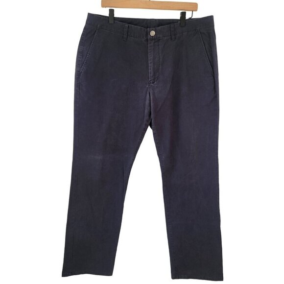 Bonobos Dark Navy Blue Wash Straight Leg Original Chino Pants Men's 36x32 - Picture 2 of 9